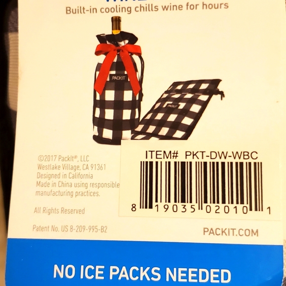 Wine  Bottle Bag  . Pack it-Freezable Wine NWT - Picture 4 of 8